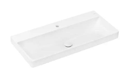 Hansgrohe-HG-Xelu-Q-Waschtisch-1000-480-mit-Hahnloch-ohne-Ueberlauf-SmartClean-Weiss-61036450 gallery number 1
